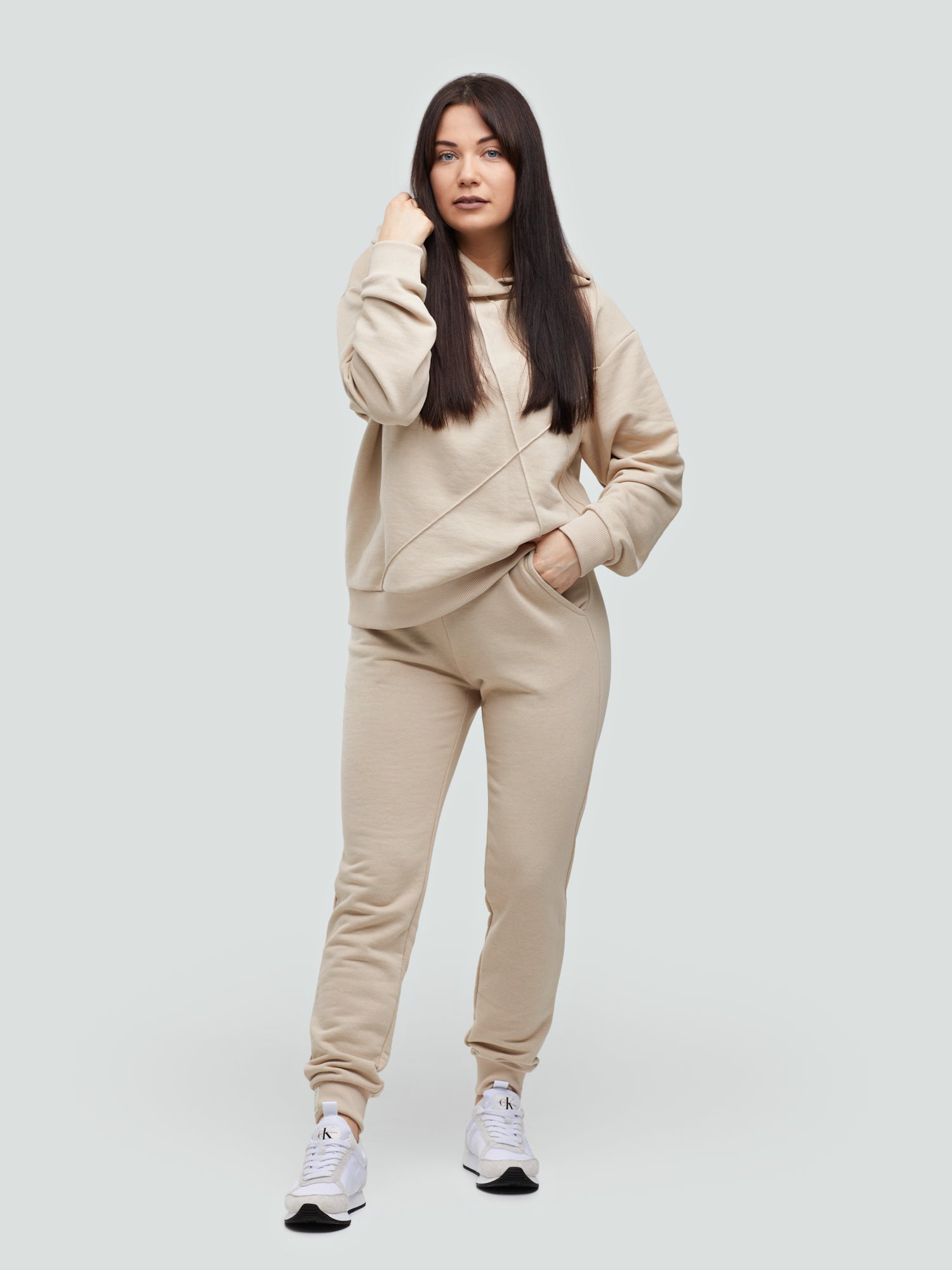 Ladies beige tracksuit online