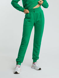 Leisure pants with a high waist 'Losma"