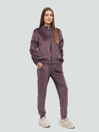 Velour Tracksuit for women "Soft dark ash rose"