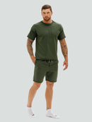 Khaki shorts and top set for men "Hot Summer"