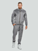 Velour tracksuit for men "Soft Gray"