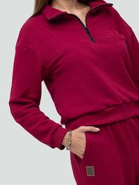 Burgundy Tracksuit for women "Cozy"