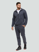 Graphite tracksuit for men "Luxury“ - Fleece - Lined