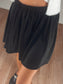 Aksominis juodas sijonas
