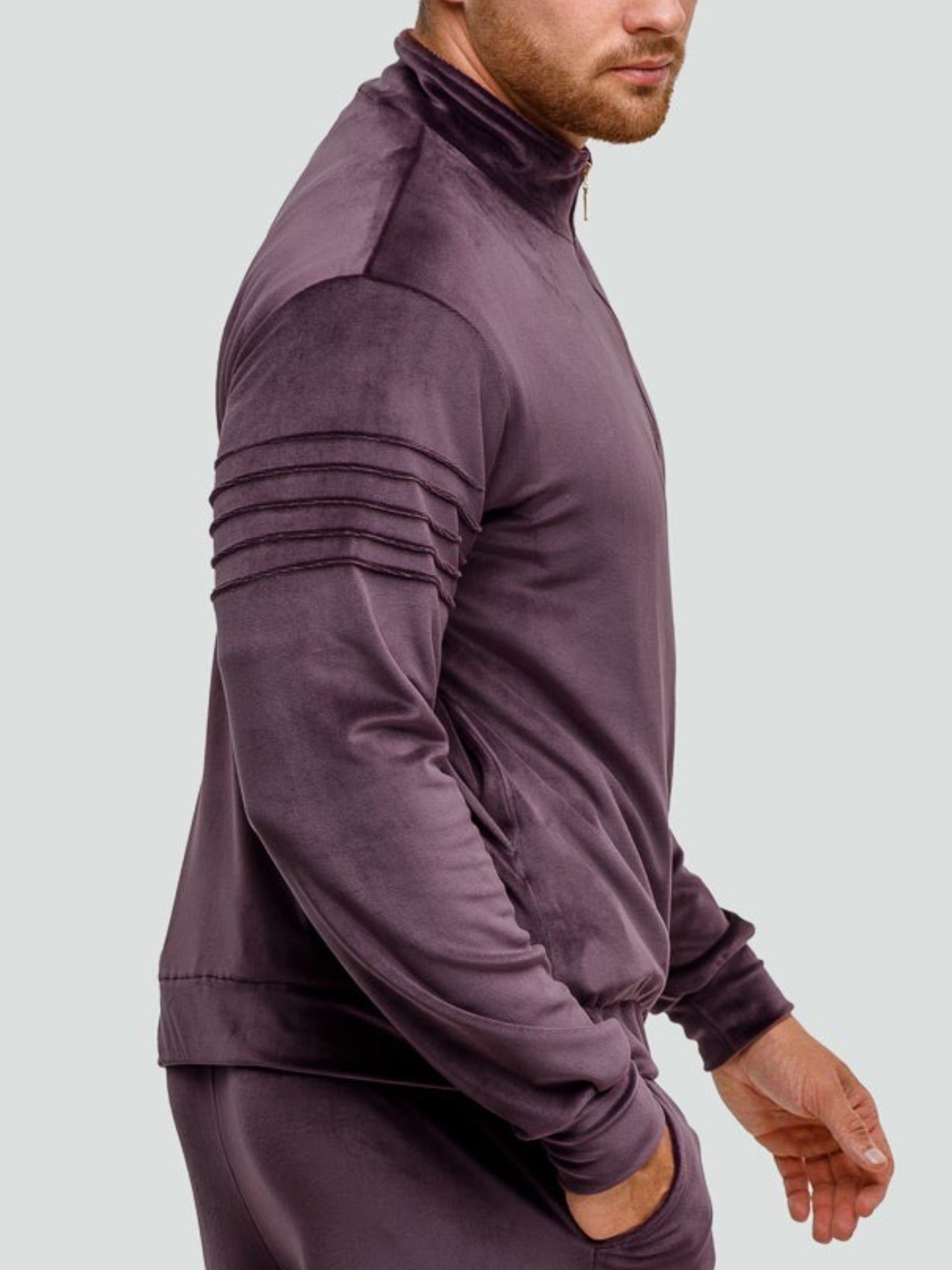 Velour tracksuit for men "Soft Chocolate"