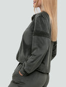 Velour Tracksuit for women "Soft Dark khaki"