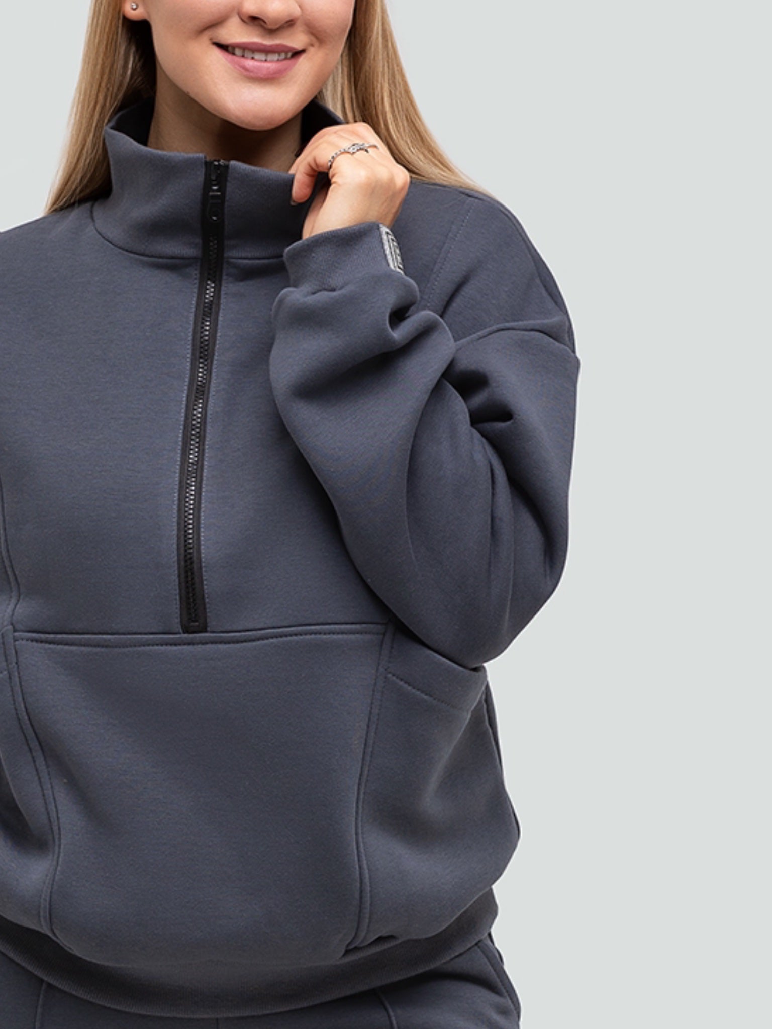 Graphite Tracksuit for women "Luxury“ - Fleece - Lined