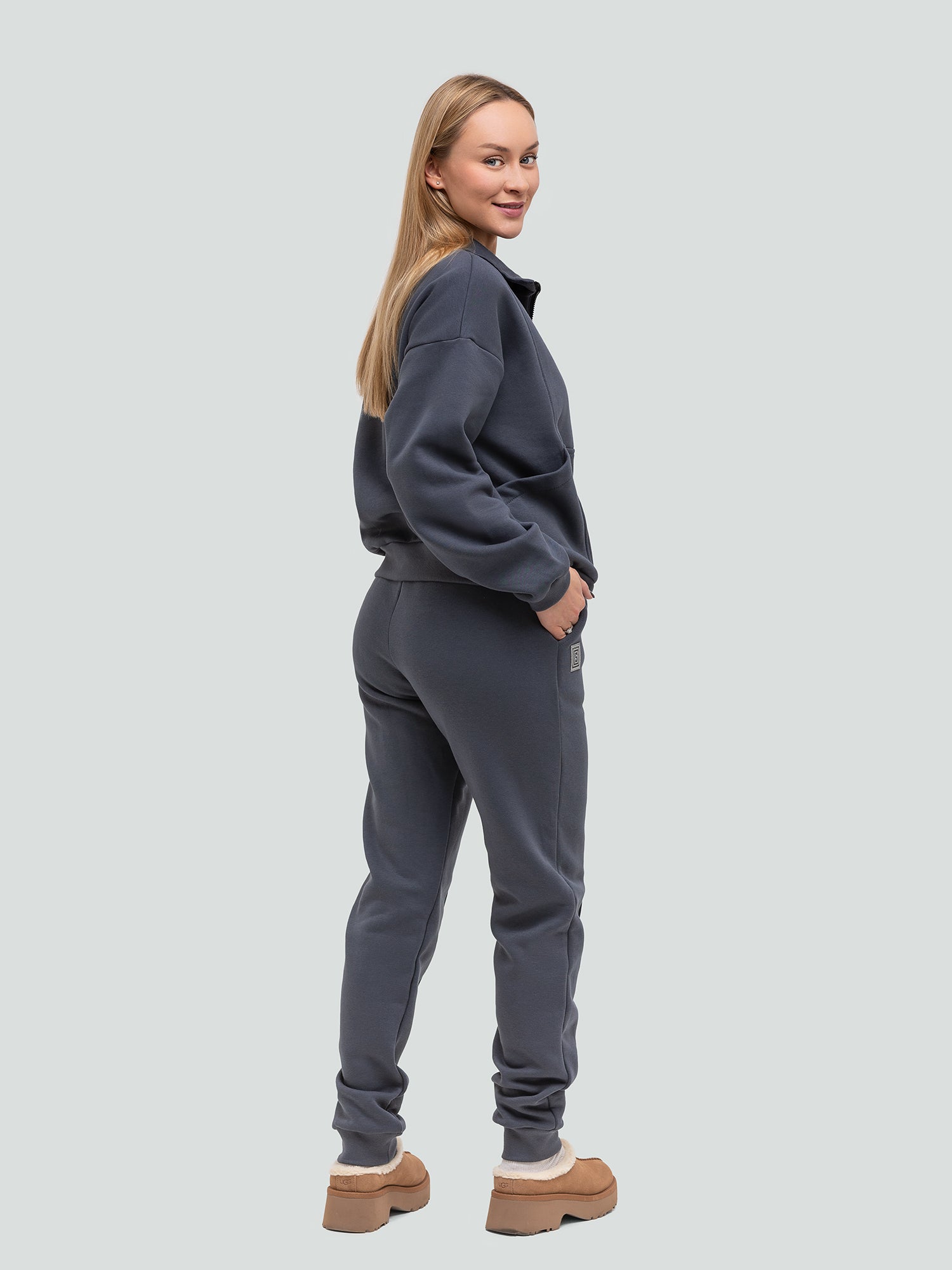 Graphite Tracksuit for women "Luxury“ - Fleece - Lined