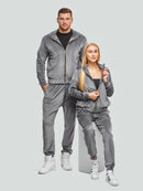 Velour tracksuit for women "Soft Gray"