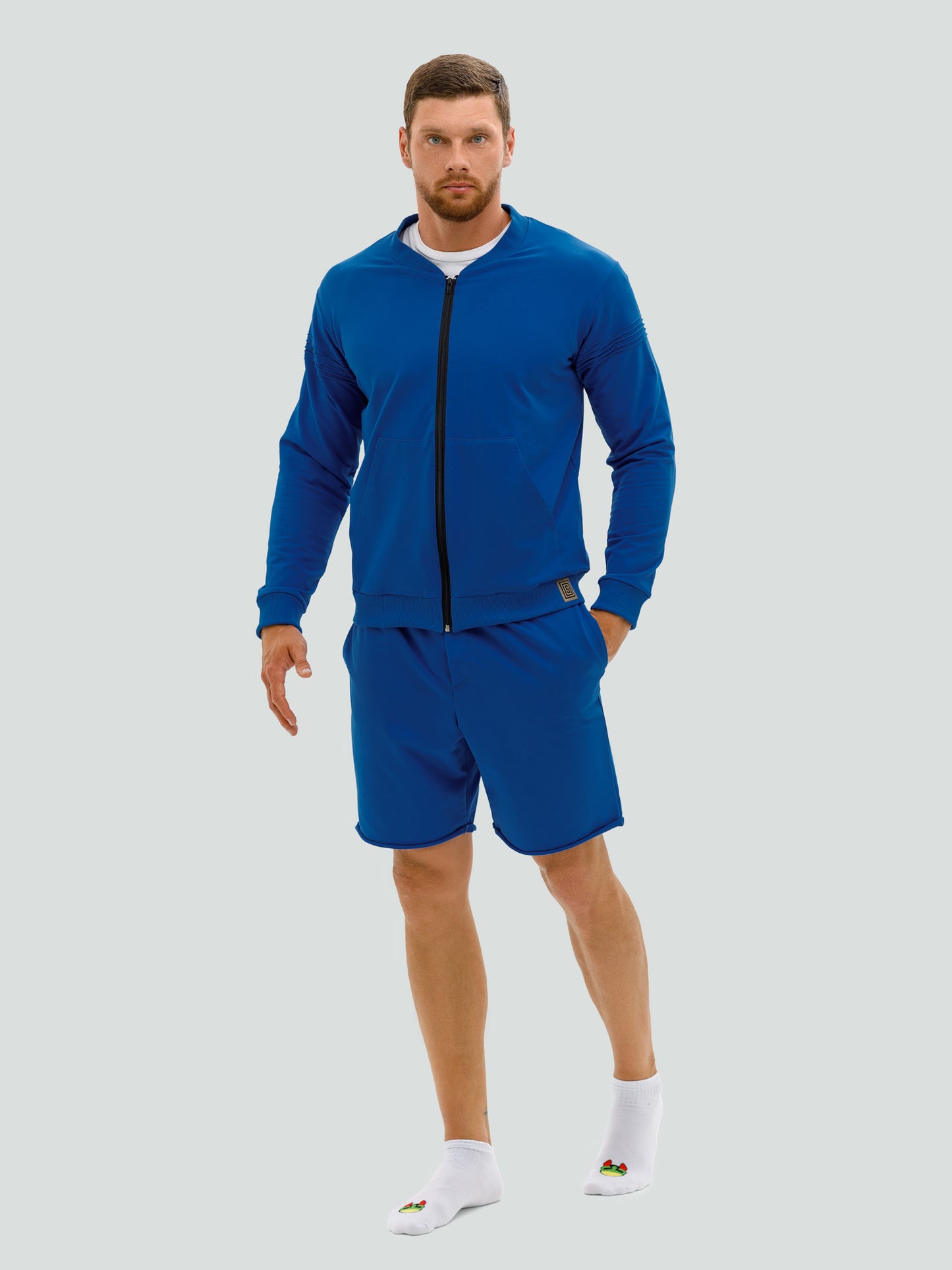 Blue shorts and sweater set for men "Hot Summer"
