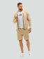 Beige shorts and sweater set for men "Hot Summer"