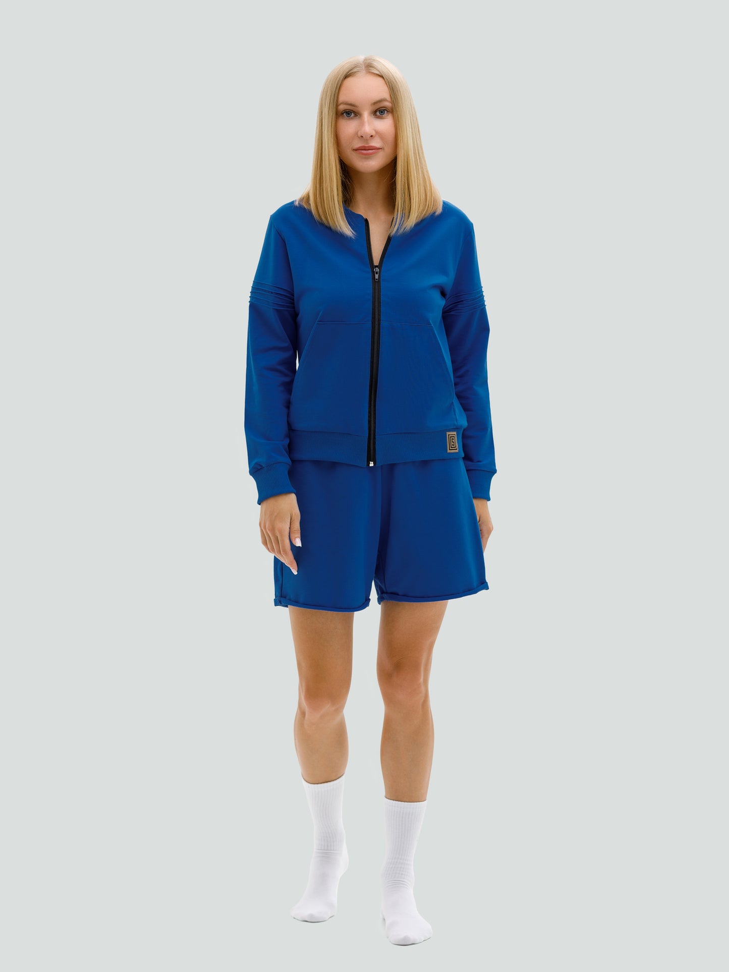 Blue shorts and sweater set for women "Hot Summer"

