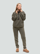 Chaki Tracksuit "Luxury" with a fluff 