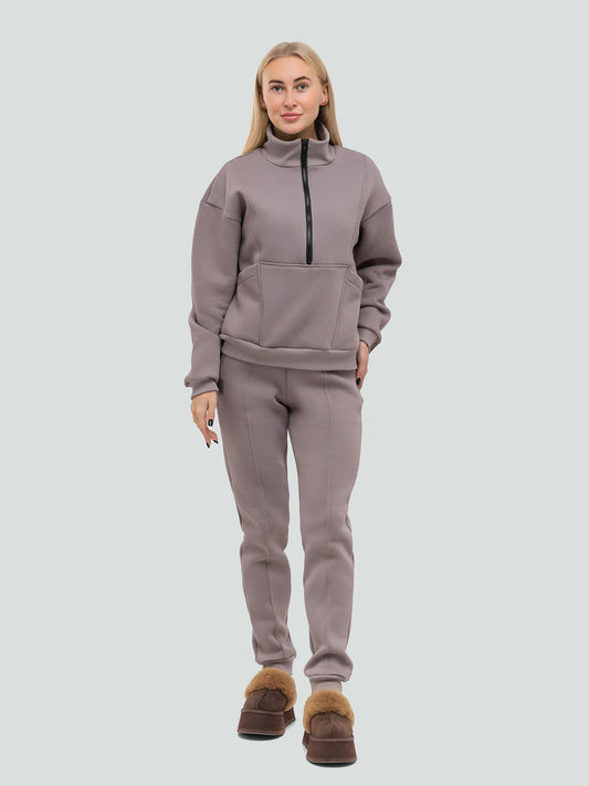 Ash rose Tracksuit for women 'Luxury“ - Fleece - Lined