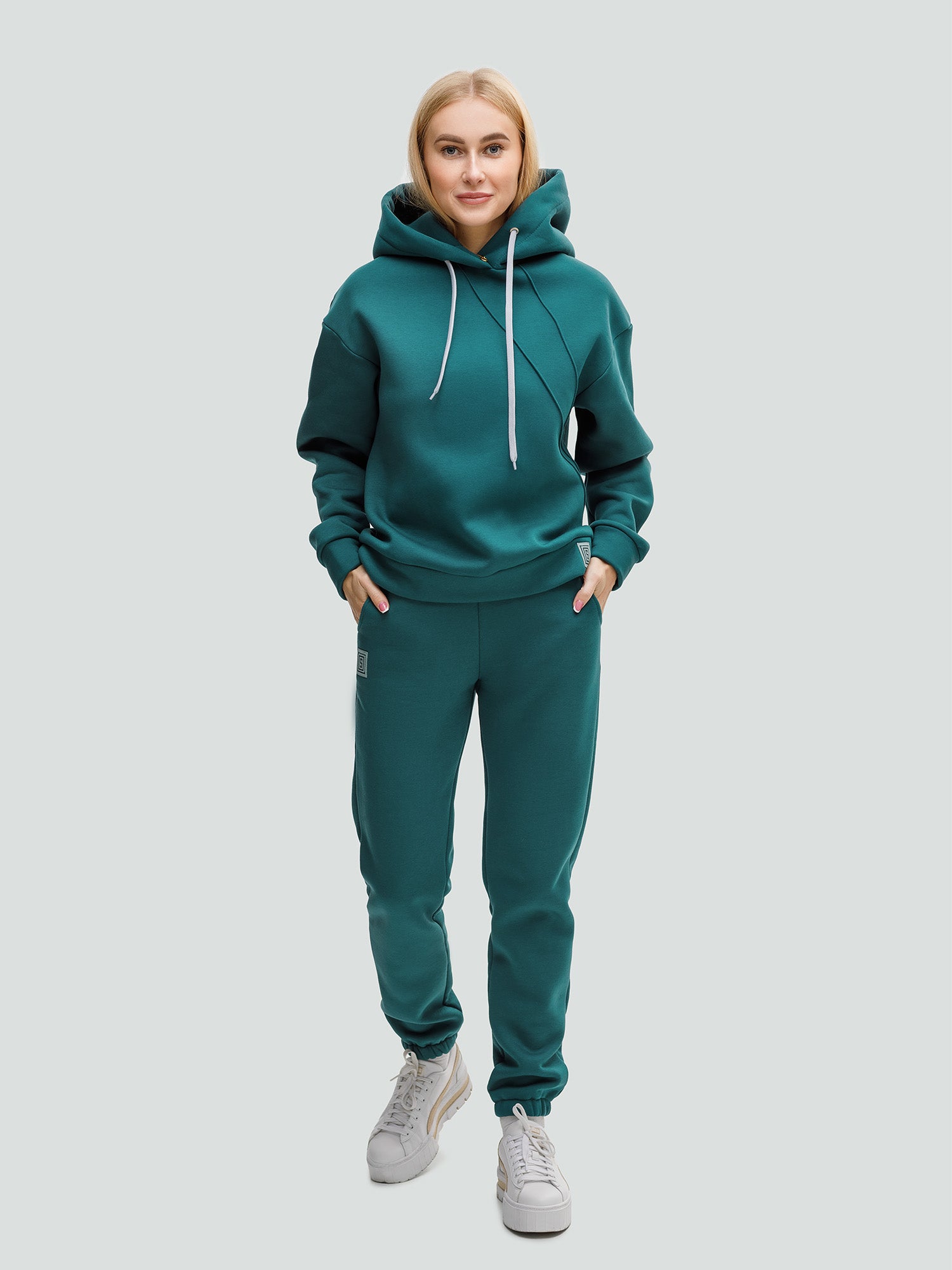 Turquoise Tracksuit for women "Comfort“ - Fleece - Lined