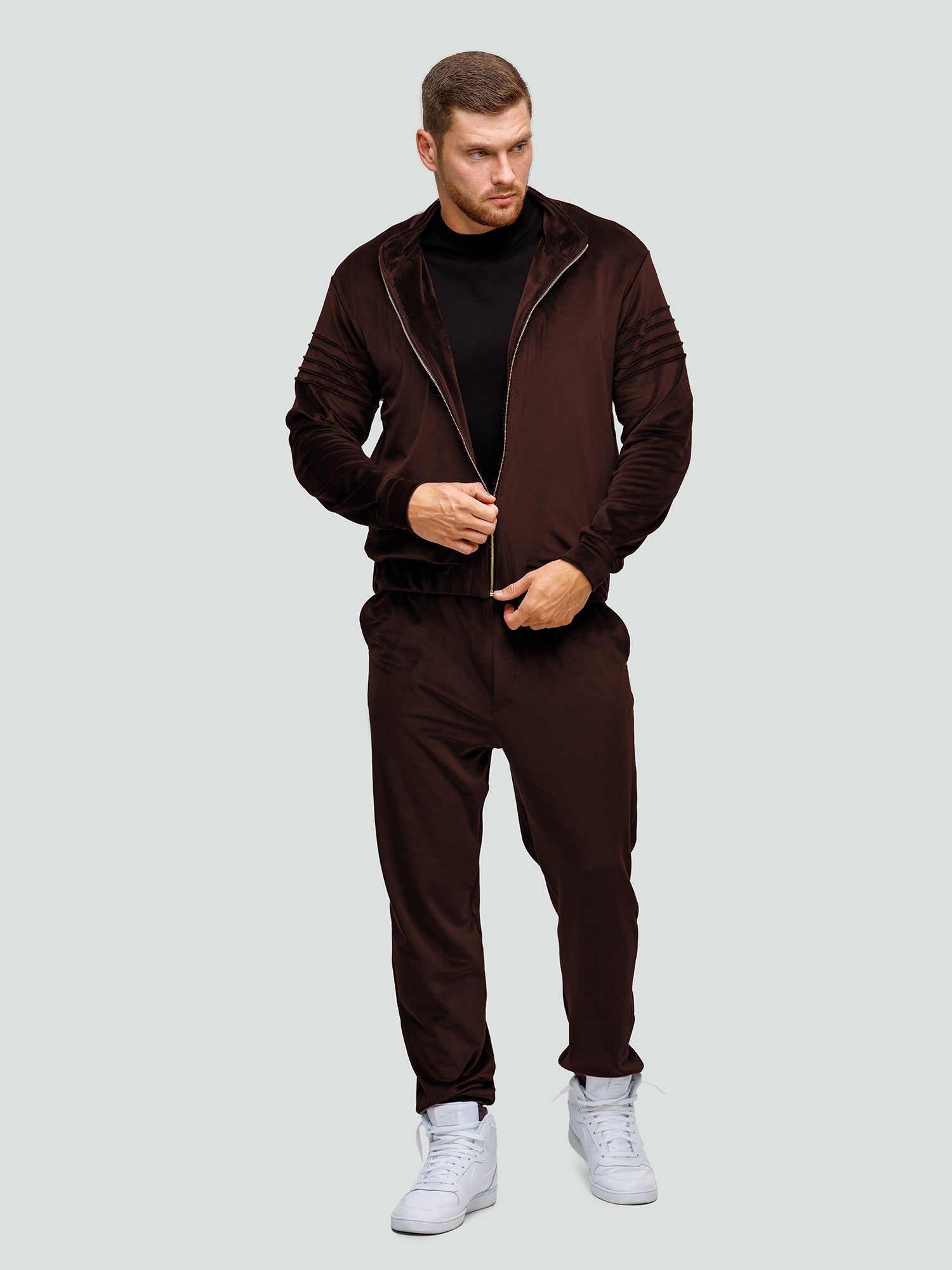 Velour Tracksuit "Soft chocolate" 