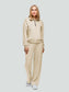 Velour tracksuit for women "Soft Shine Beige"