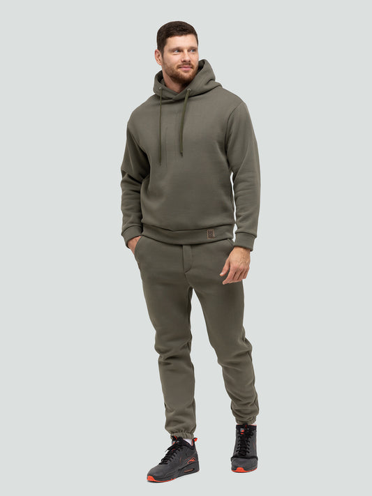 Khaki Tracksuit for men "Comfort“ - Fleece - Lined