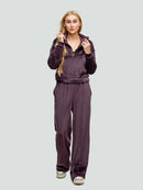 Velour tracksuit for women "Soft Shine Chocolate"