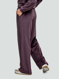 Velour tracksuit for women "Soft Shine Chocolate"