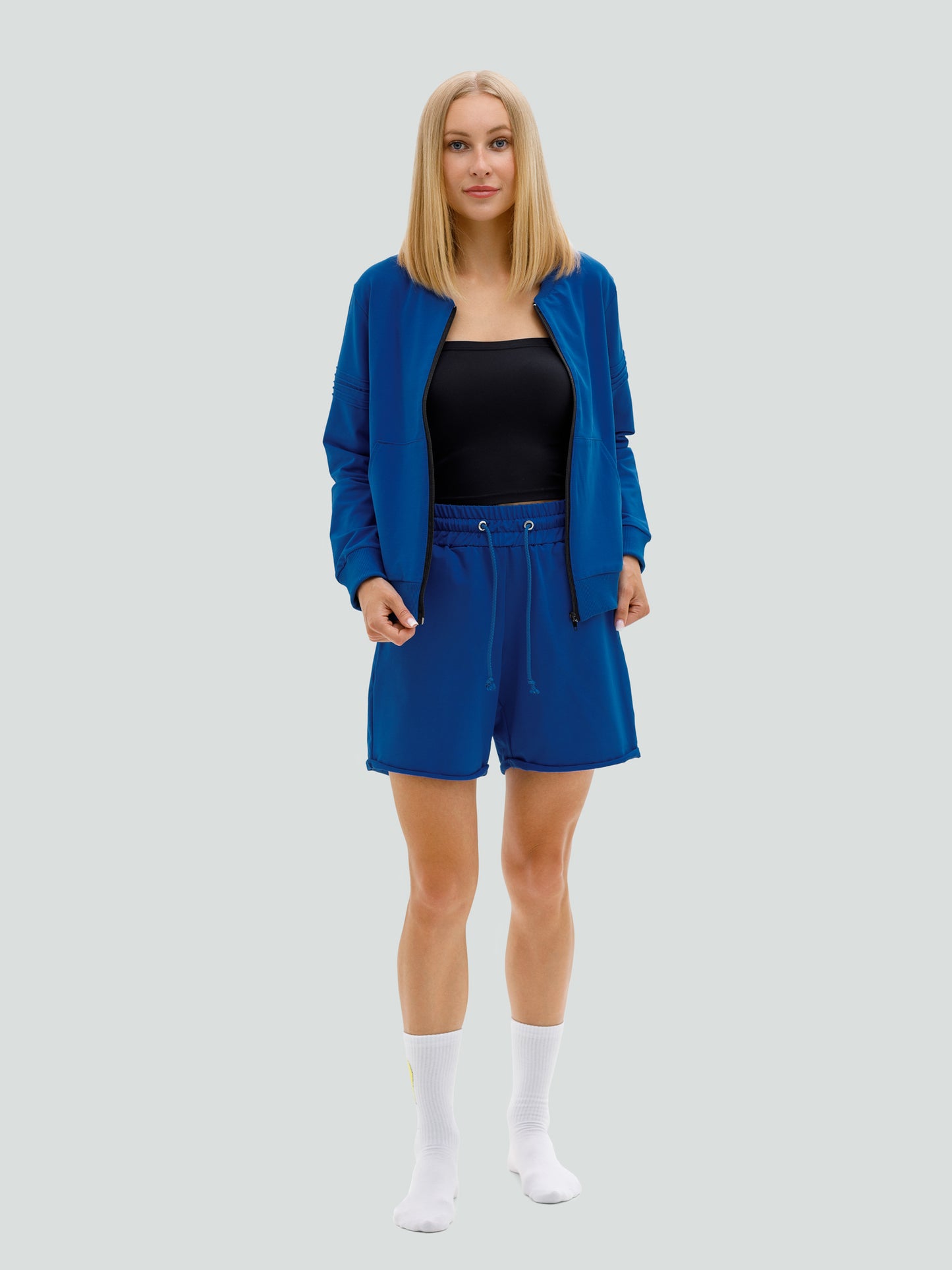 Blue shorts and sweater set for women "Hot Summer"

