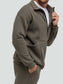 Khaki tracksuit for men "Luxury“ - Fleece - Lined