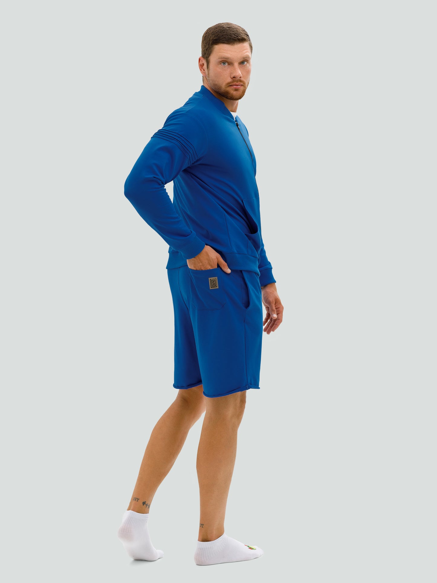 Blue shorts and sweater set for men "Hot Summer"
