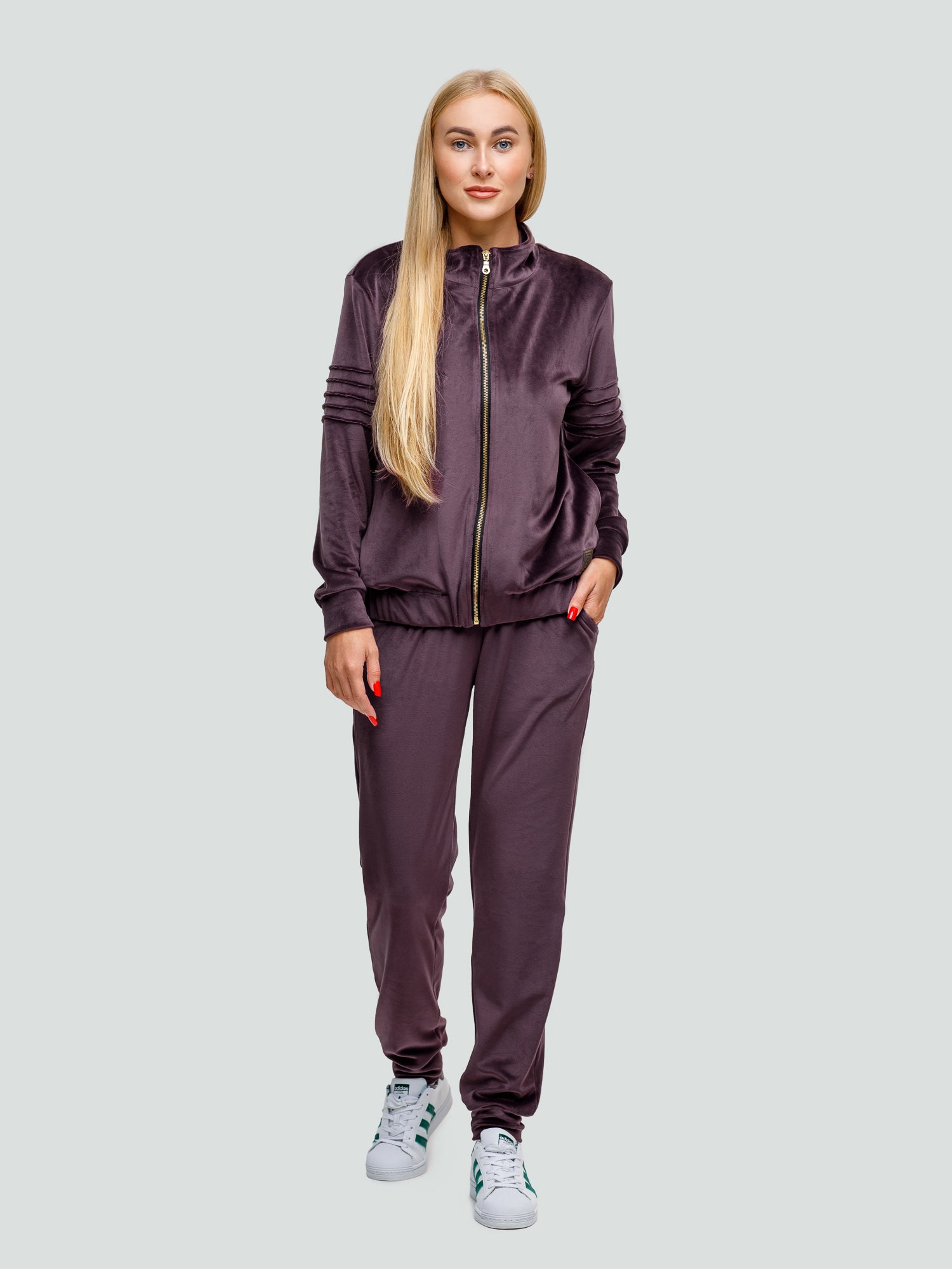 Velour tracksuit for women "Soft Chocolate"