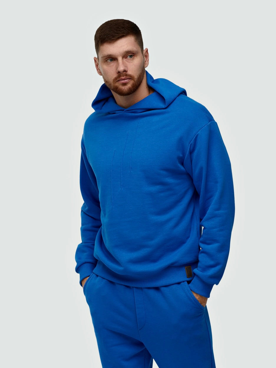 Blue Tracksuit for men "Comfort" without lint 