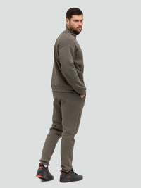 Khaki tracksuit for men "Luxury“ - Fleece - Lined