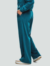 Velour tracksuit for women "Soft Shine Electric"