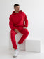 Raudonas laisvalaikio kostiumas vyrams "Comfort" be pūkelio