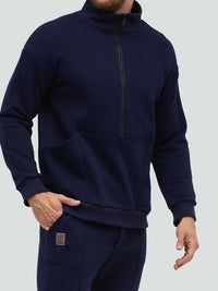 Dark blue tracksuit for men "Luxury“ - Fleece - Lined