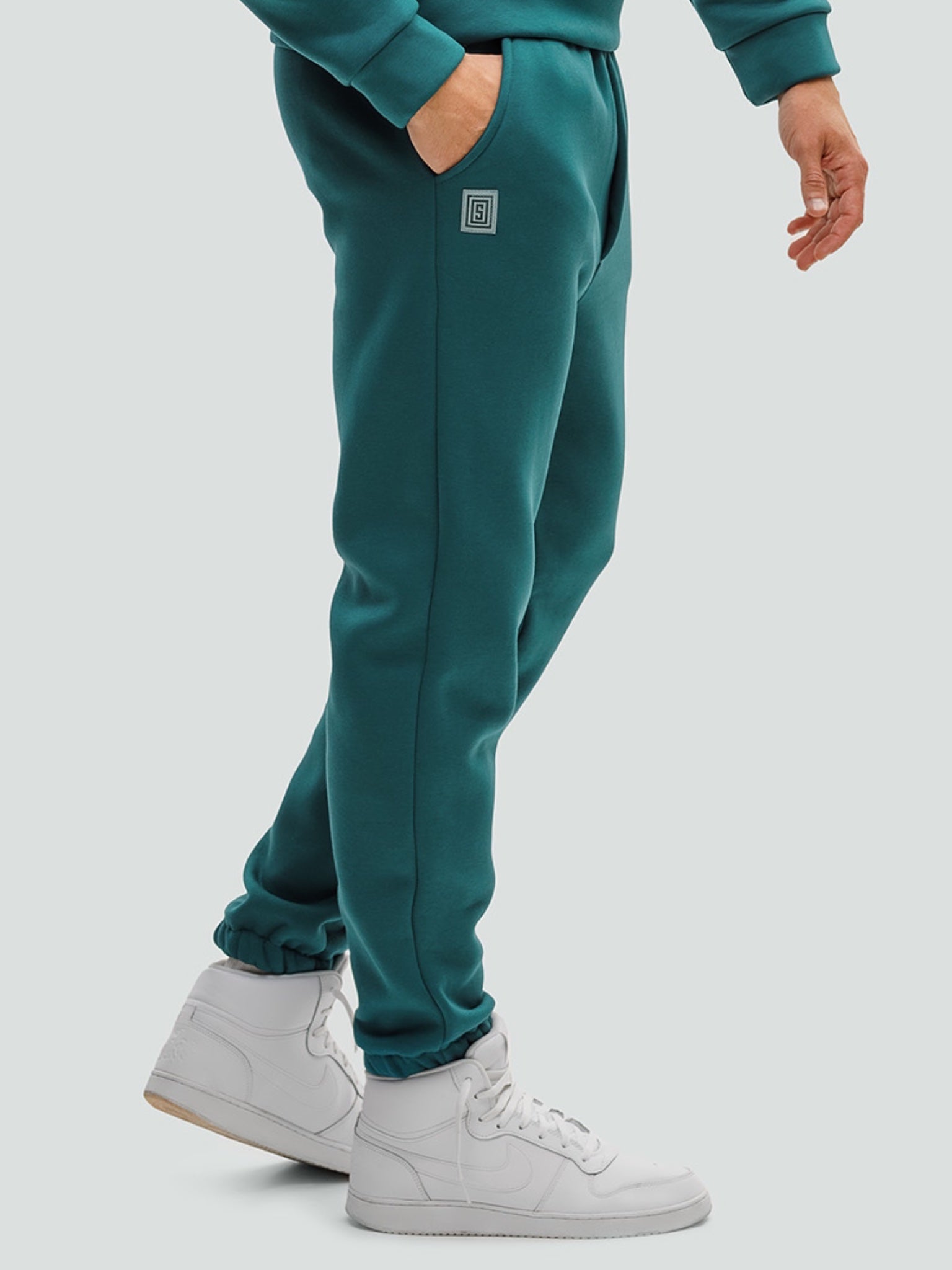 Turquoise Tracksuit for men ”Comfort“ - Fleece - Lined