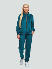 Velour tracksuit for women "Soft Electric"