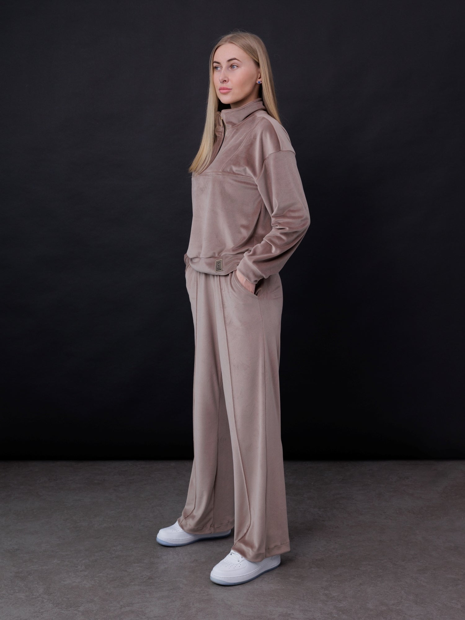 Velvet Tracksuit "Soft Mocha" 