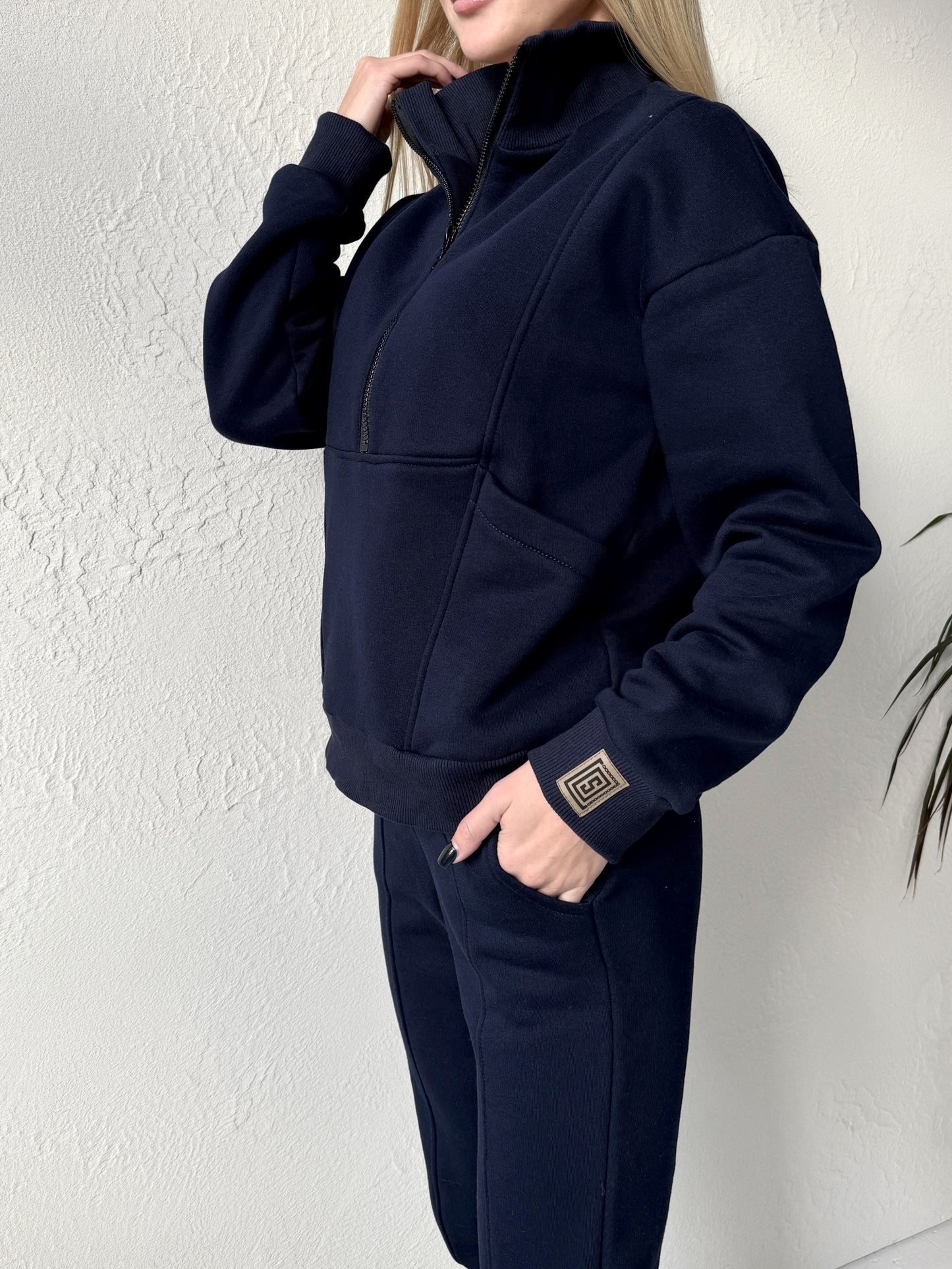 Dark blue Tracksuit for women "Luxury“ - Fleece - Lined