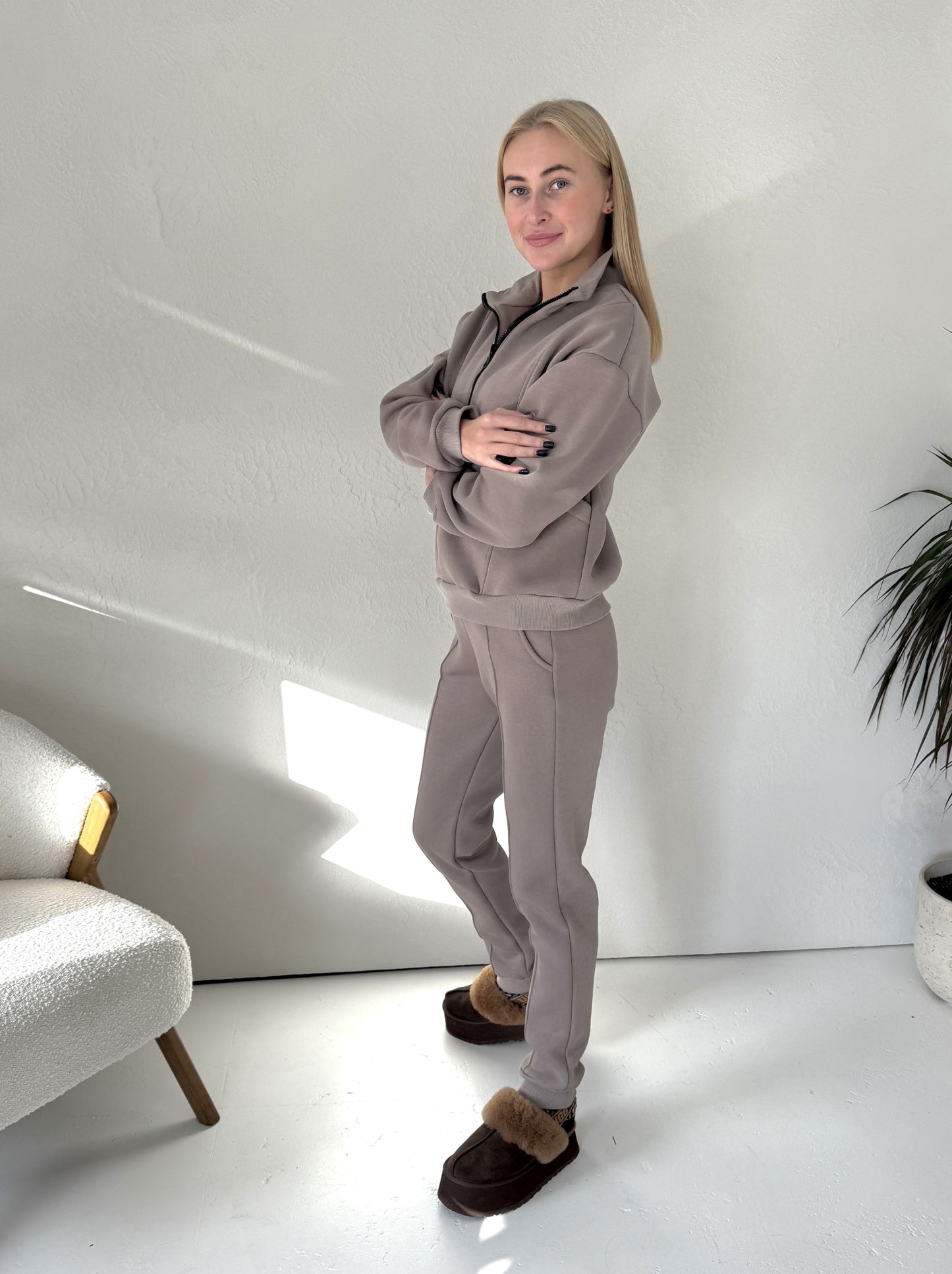 Ash rose Tracksuit for women 'Luxury“ Fleece Lined Losmados