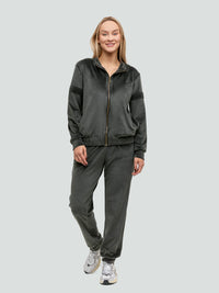 Velour Tracksuit for women "Soft Dark khaki"