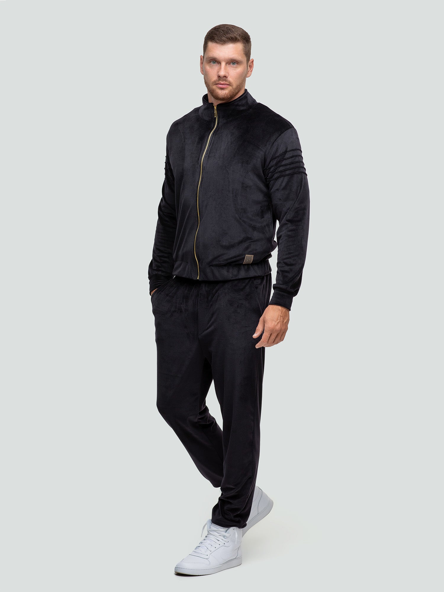 Velvet Tracksuit "Soft black" 