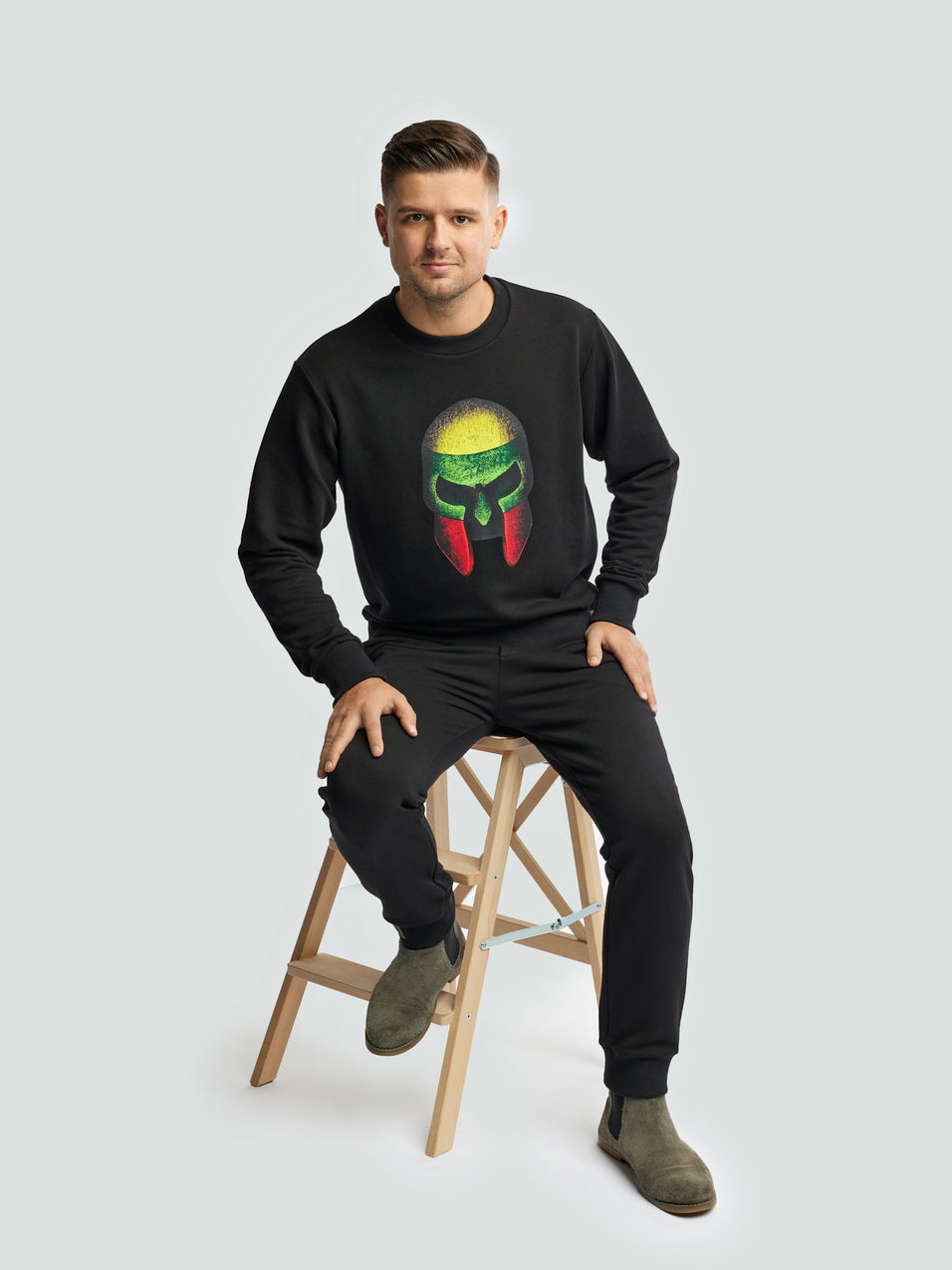 Black sweater for men "Los Lituanos"