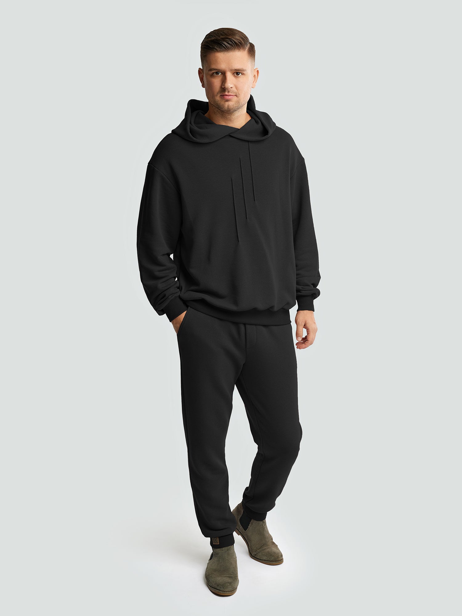 Black Tracksuit "Comfort" without fluff 