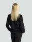 Juodas džemperis moterims "Los Lituanos" su siuvinėta trispalve - Losmados