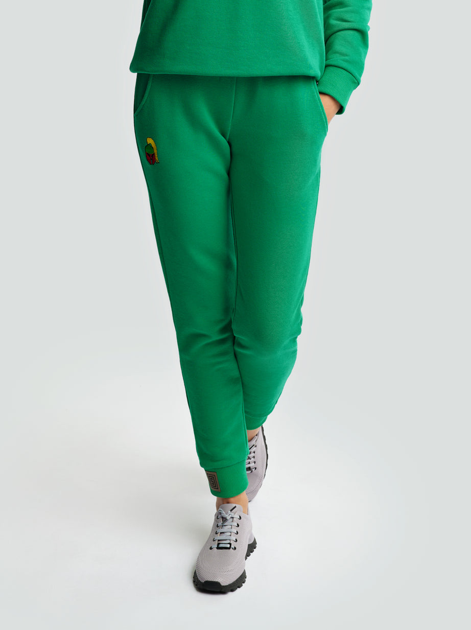 Casual pants "Los Lituanos" with embroidered tricolor 