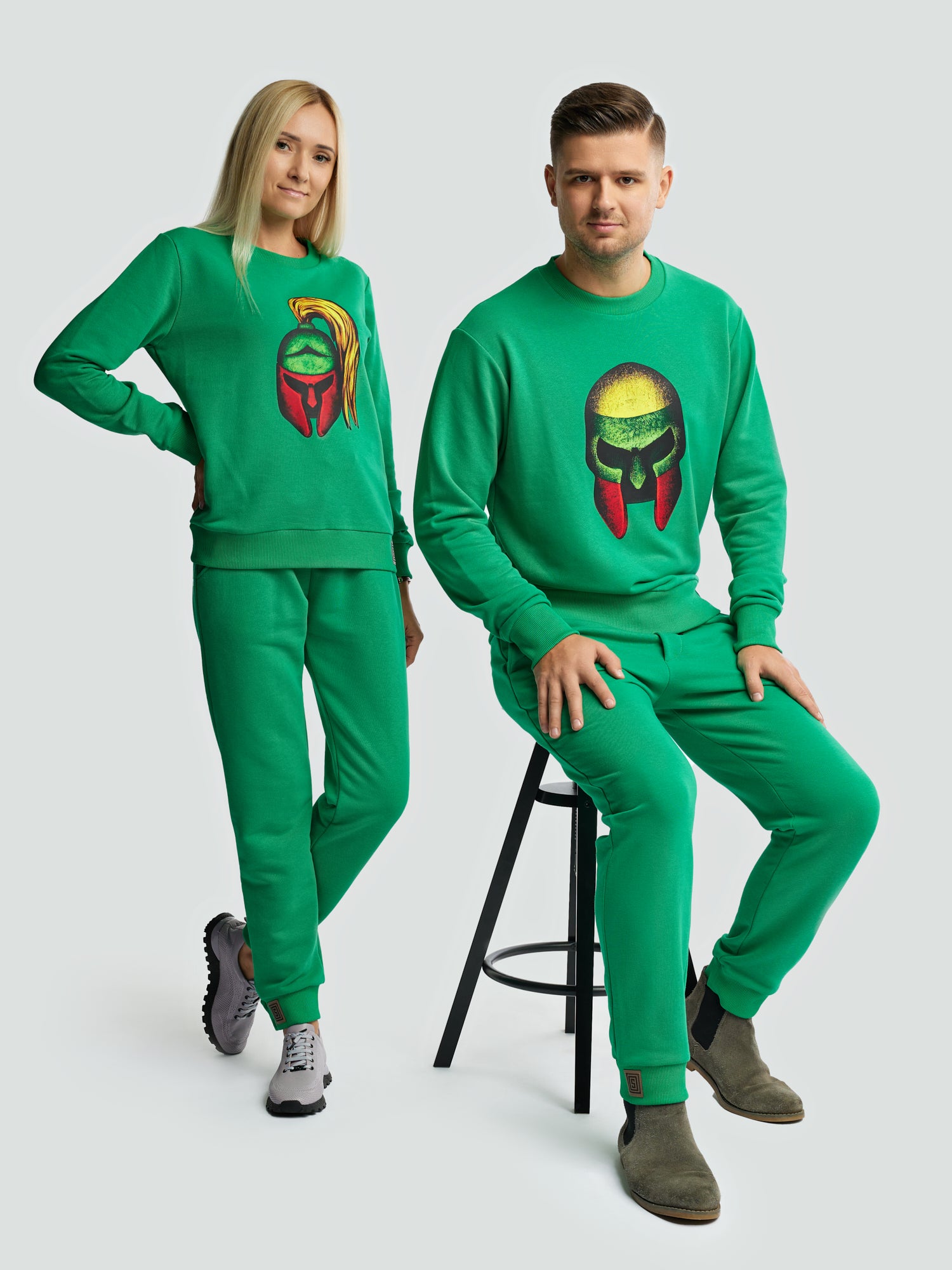 Žalias laisvalaikio kostiumas vyrams "Los Lituanos" - Losmados
