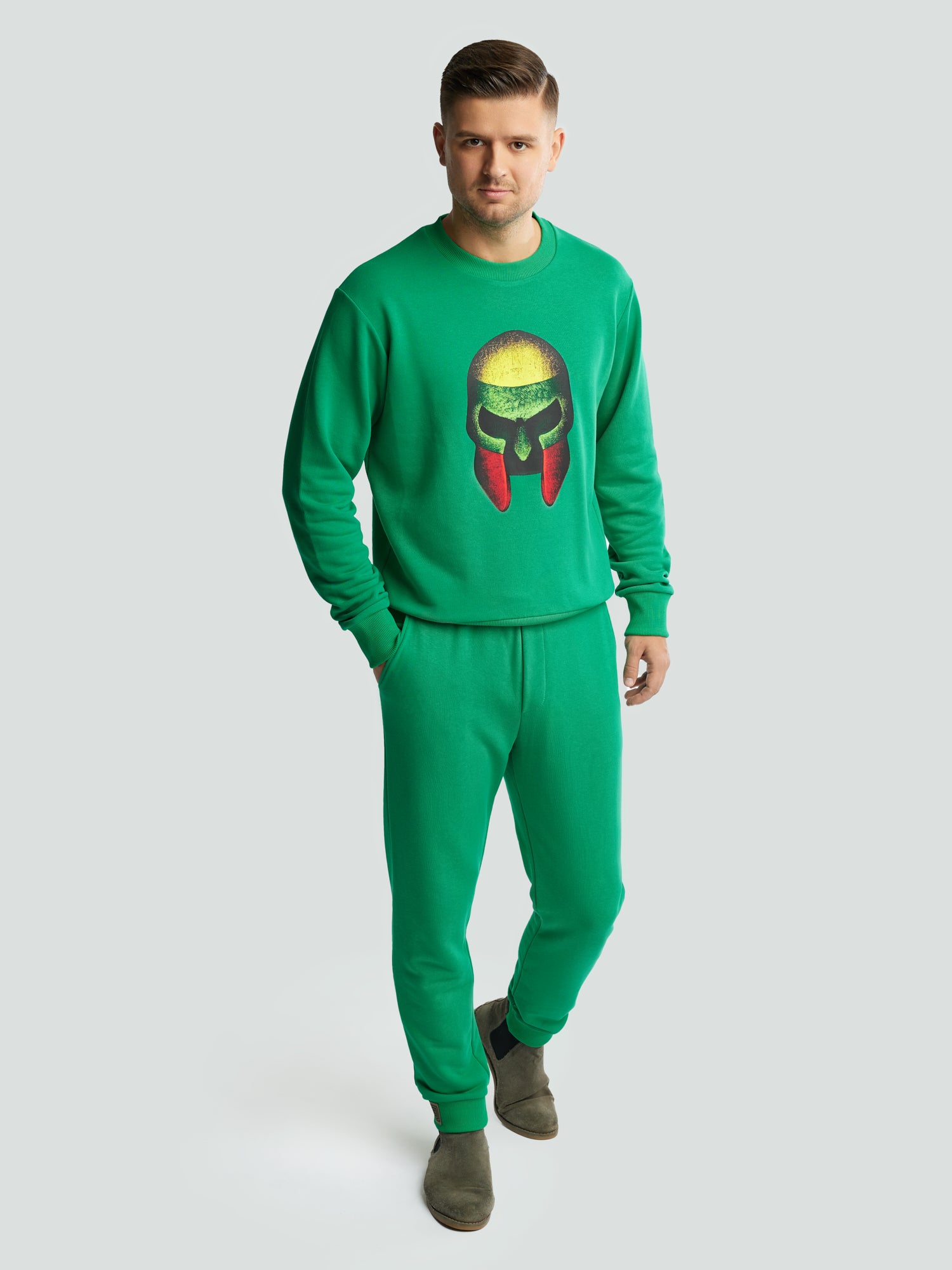 Green tracksuit for men "Los Lituanos"