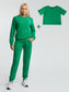Žalias 3 dalių laisvalaikio kostiumėlis moterims "Losma" - Losmados