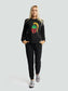 Juodas laisvalaikio kostiumėlis moterims "Los Lituanos" - Losmados