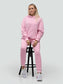 Rožinis laisvalaikio kostiumėlis moterims "Comfort" be pūkelio