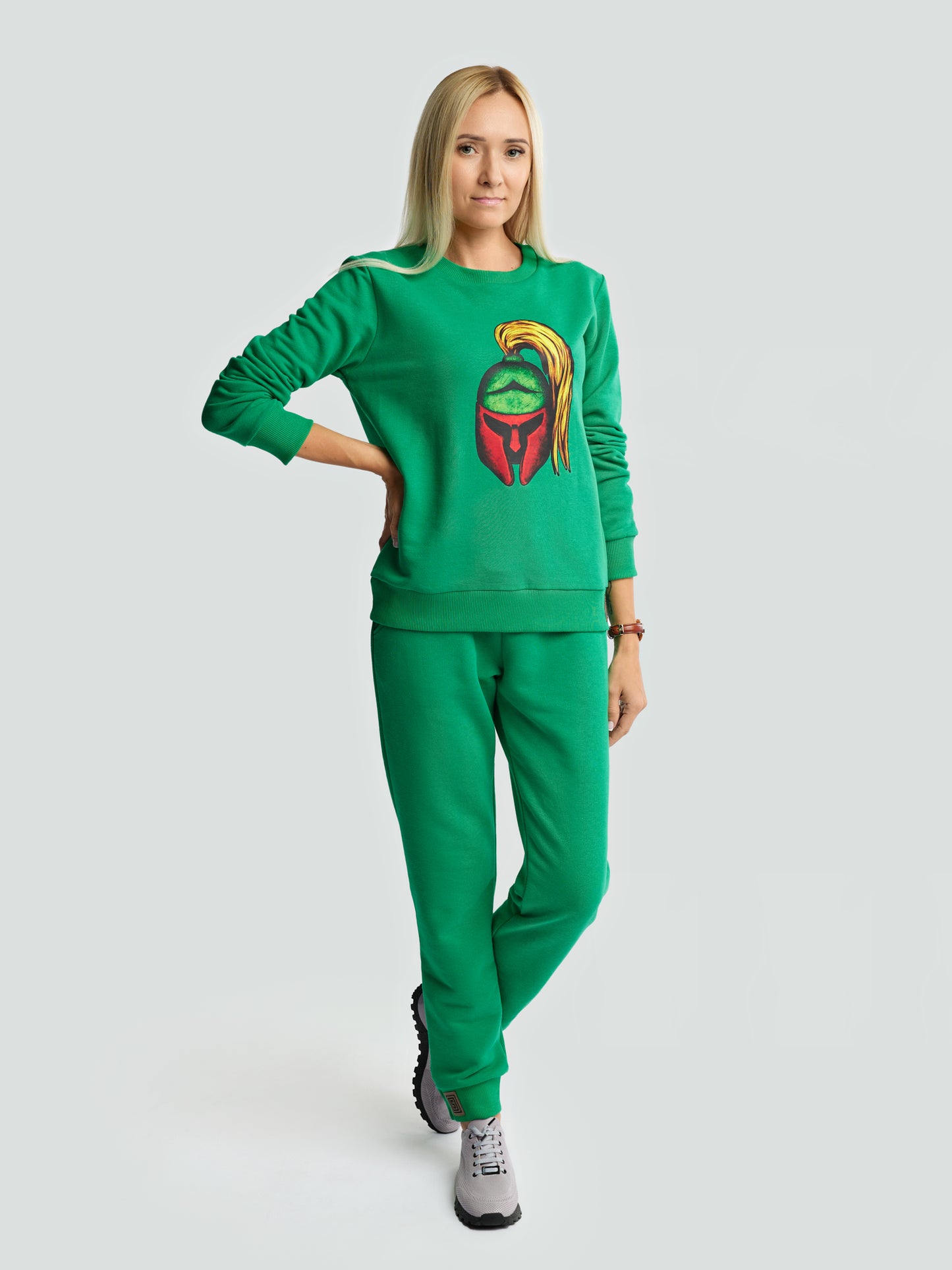 Žalias laisvalaikio kostiumėlis moterims "Los Lituanos" - Losmados